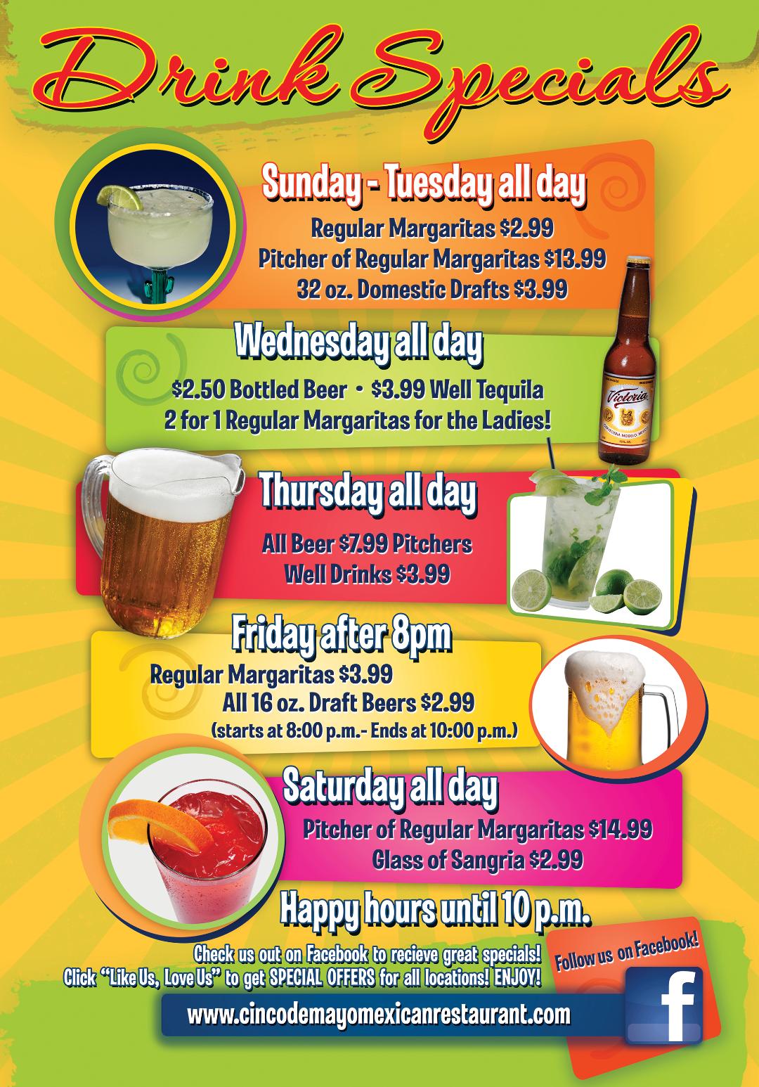 Cinco de mayo restaurant specials deals